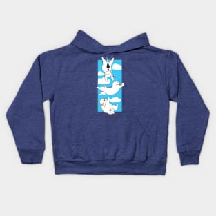 falling cat 3 Kids Hoodie